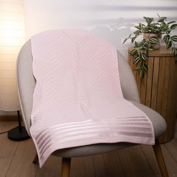 Фото - Полотенце банное GM Textile махровое Soft розовое 70х140