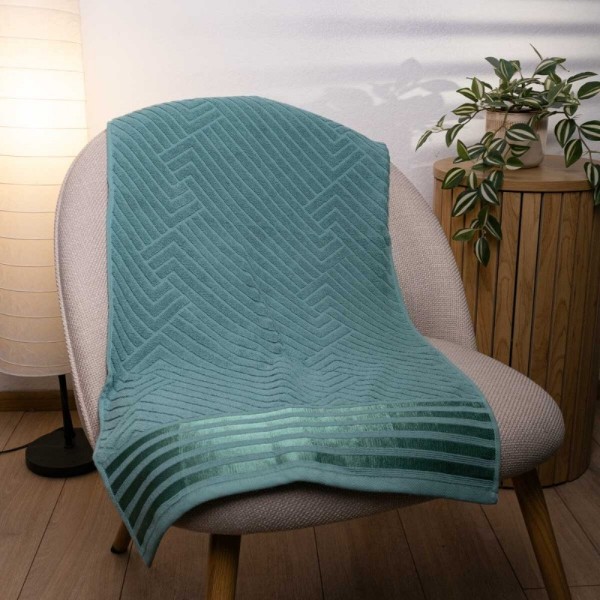 Фото - Рушник для рук GM Textile махровий Soft морська хвиля 40х70