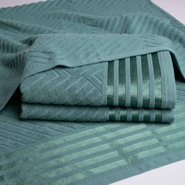Фото - Рушник для рук GM Textile махровий Soft морська хвиля 40х70
