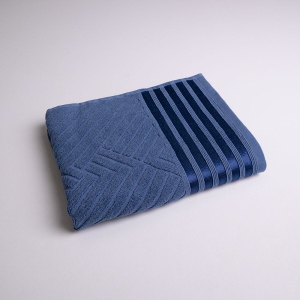 Фото - Полотенце для лица GM Textile махровое Soft синее стальное 50х90