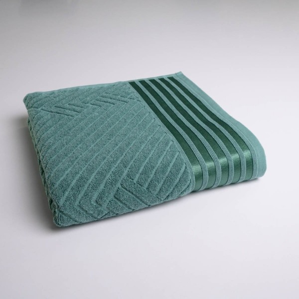 Фото - Рушник банний GM Textile махровий Soft морська хвиля 70х140