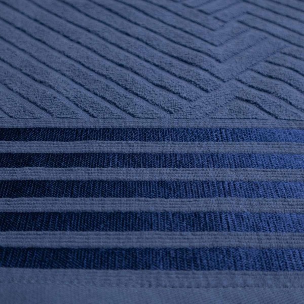 Фото - Полотенце банное GM Textile махровое Soft синее стальное 70х140