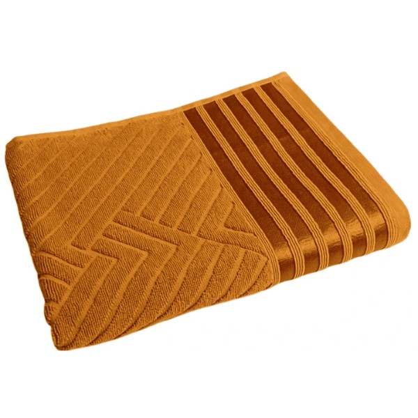 Фото - Рушник для обличчя GM Textile махровий Soft гірчичний 50х90