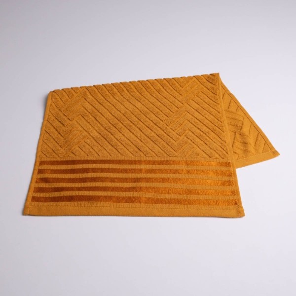 Фото - Рушник для обличчя GM Textile махровий Soft гірчичний 50х90