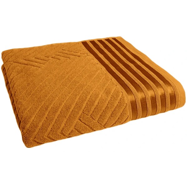 Фото - Полотенце банное GM Textile махровое Soft горчичное 70х140