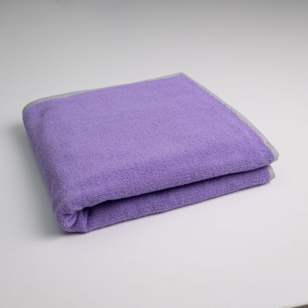 Фото - Полотенце банное GM Textile махровое серое Лаванда 70х140