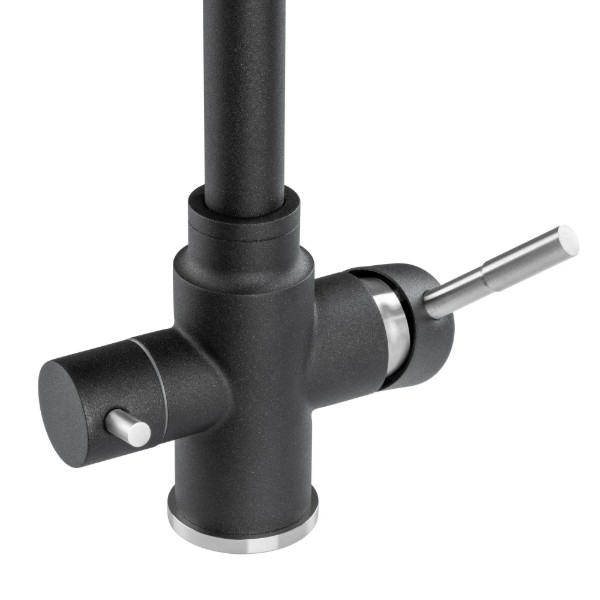Фото - Смеситель кухонный GRANADO Badalona LUX black shine