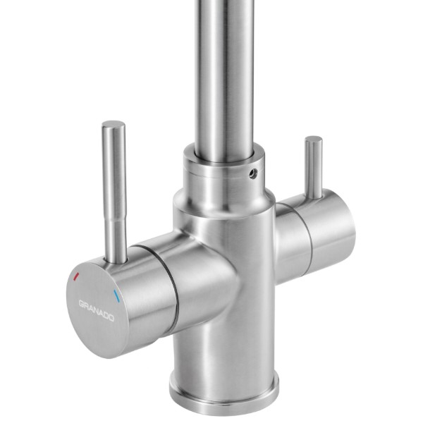 Фото - Смеситель кухонный GRANADO Badalona LUX inox