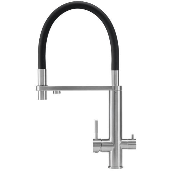 Фото - Смеситель кухонный GRANADO Hita inox black