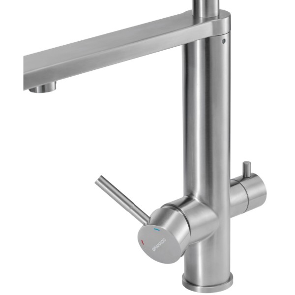 Фото - Смеситель кухонный GRANADO Hita inox black