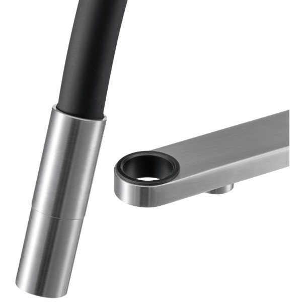 Фото - Смеситель кухонный GRANADO Hita inox black