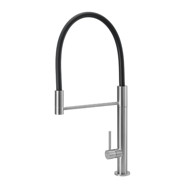 Фото - Смеситель кухонный GRANADO Hontoba inox black