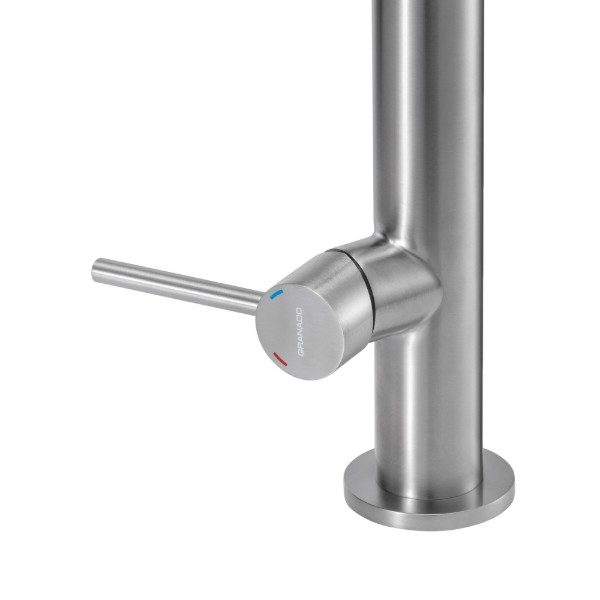 Фото - Смеситель кухонный GRANADO Hontoba inox black