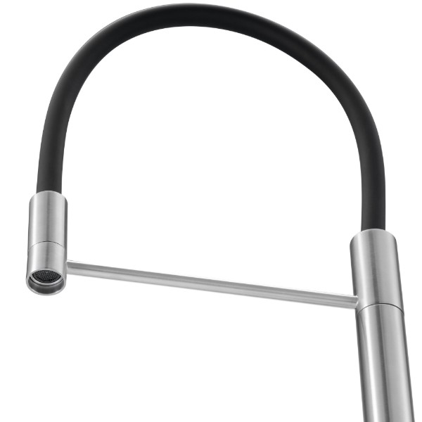 Фото - Смеситель кухонный GRANADO Hontoba inox black
