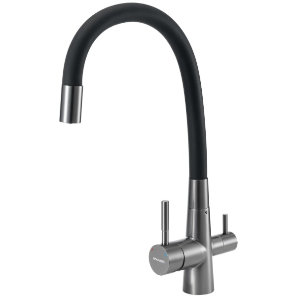 Фото - Смеситель кухонный GRANADO Lerma PVD black