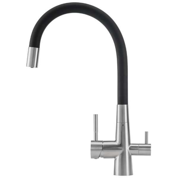 Фото - Смеситель кухонный GRANADO Lerma inox black Фото - Смеситель кухонный GRANADO Lerma inox black