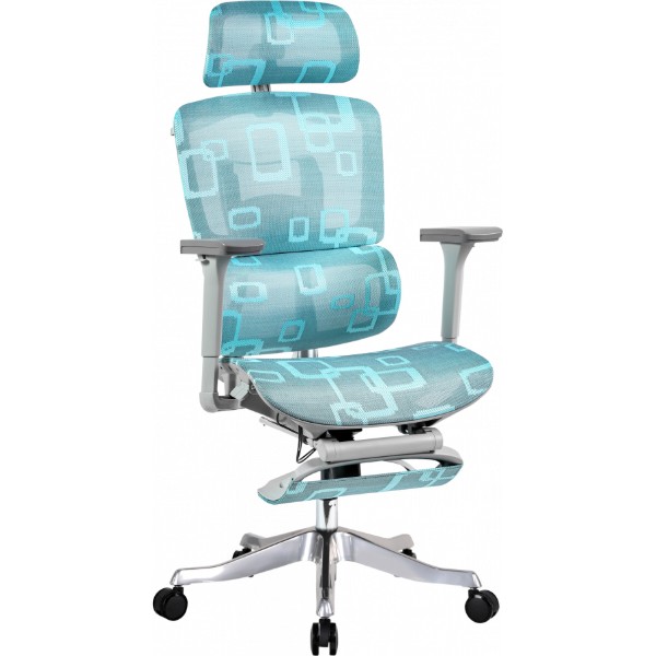 Фото - Крісло офісне GT Racer B-524 Gray/Blue