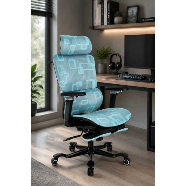 Фото - Крісло для геймерів GT Racer X-900 Black/Gray/Blue