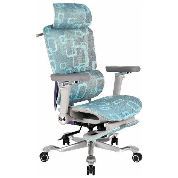 Фото - Крісло для геймерів GT Racer X-900 Gray/Violet/Blue