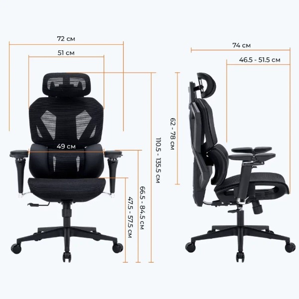 Фото - Крісло для геймерів GamePro EDGE GC820MB Black