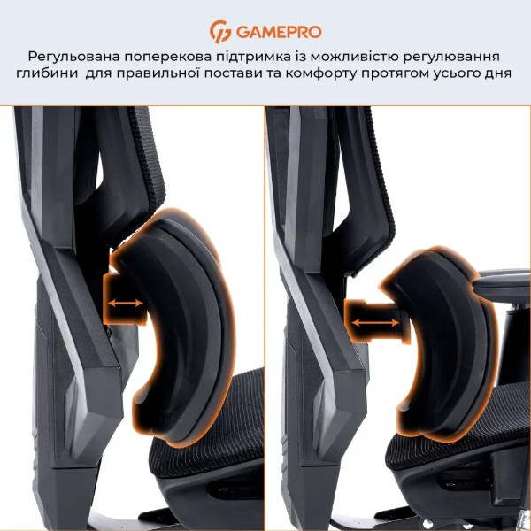 Фото - Крісло для геймерів GamePro EDGE GC820MB Black
