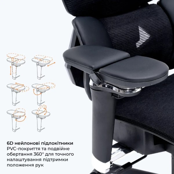 Фото - Крісло для геймерів GamePro EDGE GC820MB Black