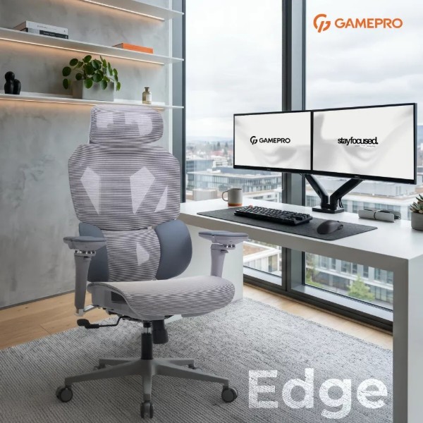 Фото - Крісло для геймерів GamePro EDGE GC820MG Grey