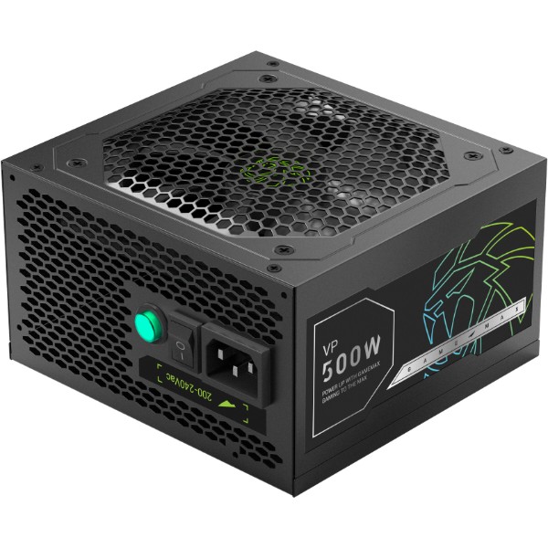 Фото - Блок питания для ПК Gamemax 500W, 80+ Bronze (VP 500S BK)