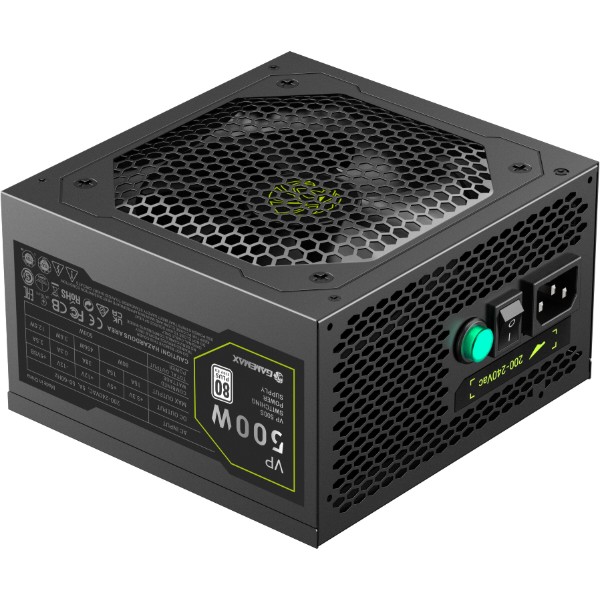 Фото - Блок питания для ПК Gamemax 500W, 80+ Bronze (VP 500S BK)