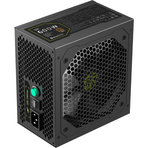 Фото - Блок питания для ПК Gamemax 600W, 80+ Bronze (VP 600S BK)