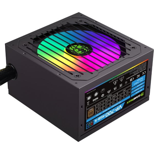 Фото - Блок питания для ПК Gamemax 700W, 80+ Bronze (VP 700S BK-RGB)