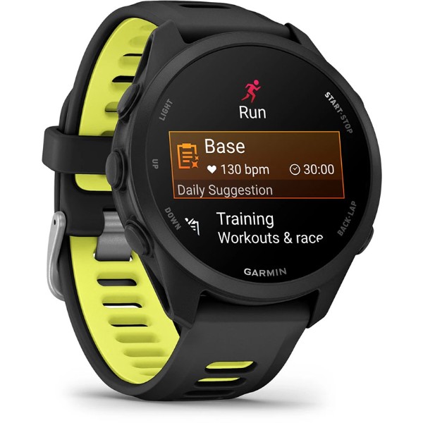 Фото - Смарт-годинник Garmin Forerunner 170 Music GPS, WiFi, Black/Amp Yellow (010-03920-10)