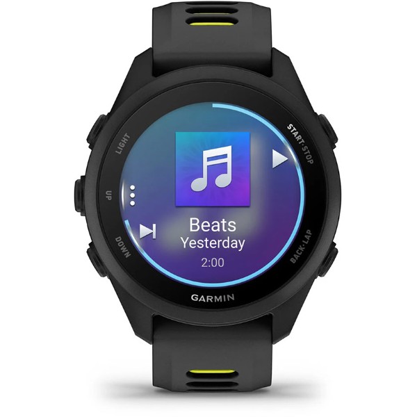 Фото - Смарт-годинник Garmin Forerunner 170 Music GPS, WiFi, Black/Amp Yellow (010-03920-10)
