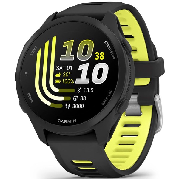 Фото - Смарт-годинник Garmin Forerunner 170 Music GPS, WiFi, Black/Amp Yellow (010-03920-10)