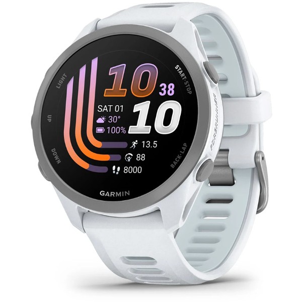 Фото - Смарт-годинник Garmin Forerunner 170 Music GPS, WiFi, Whitestone/Cloud Blue (010-03920-11)