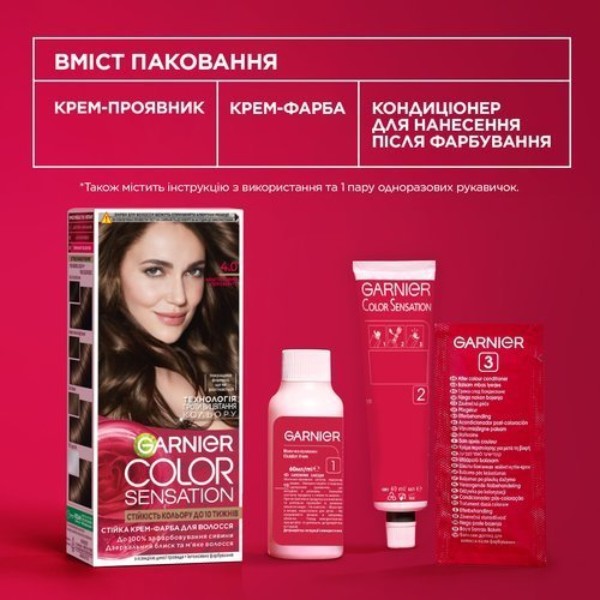 Фото - Краска для волос Garnier Color Sensation интенсивный цвет 6.60 Интенсивный рубиновый 112 мл (3600542404792)