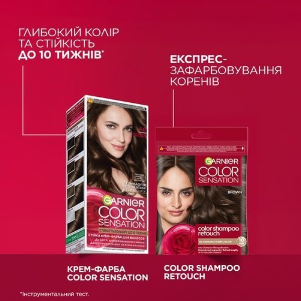 Фото - Краска для волос Garnier Color Sensation интенсивный цвет 6.60 Интенсивный рубиновый 112 мл (3600542404792)