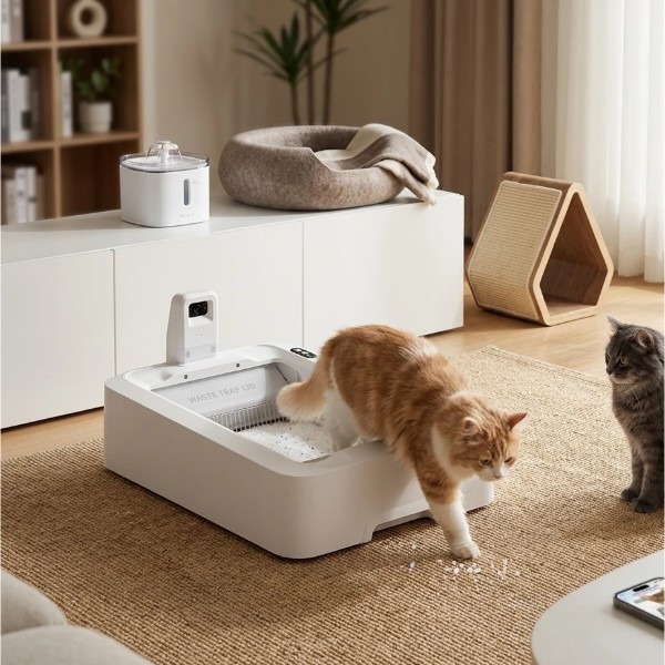 Фото - Смарт-лоток для животных PETKIT PUROBOT CRYSTAL DUO (P9905)