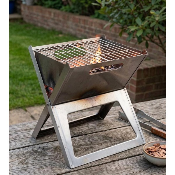 Фото - Мангал для пікніка Bo-camp Notebook/Fire Basket Compact Silver (8108347)
