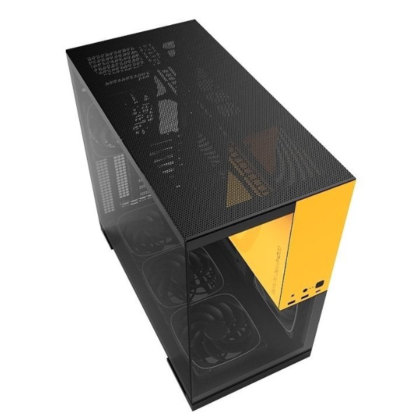 Фото - Корпус Geometric Future Model 5F Glass без БЖ (GEO-M5F-BY) Black/Yellow
