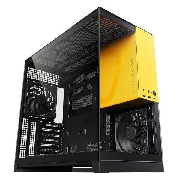 Фото - Корпус Geometric Future Model 5F Glass без БЖ (GEO-M5F-BY) Black/Yellow