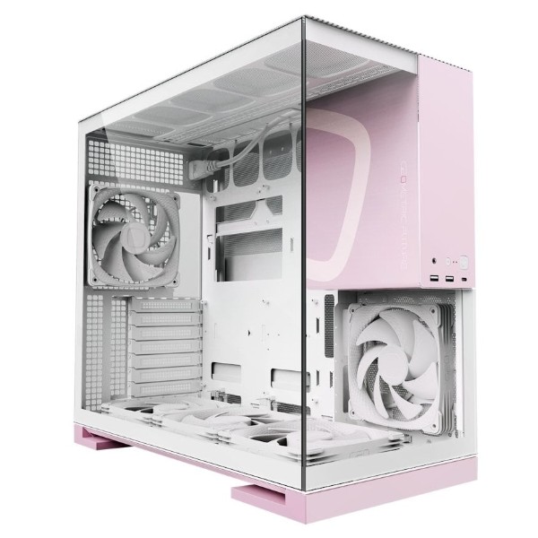 Фото - Корпус Geometric Future Model 5F Glass без БЖ (GEO-M5F-WPK) White/Pink