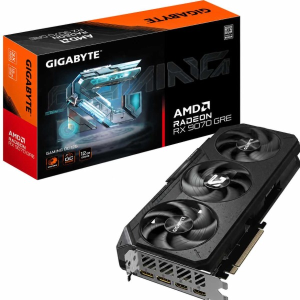 Фото - Відеокарта Gigabyte AMD Radeon RX 9070 GRE 12GB GDDR6 Gaming OC (GV-R907GREGAMING OC-12GD)
