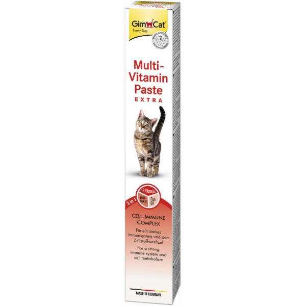 Фото - Паста витаминизированная для кошек GimCat Мультивитаминная Extra 100 гр (4002064401324)