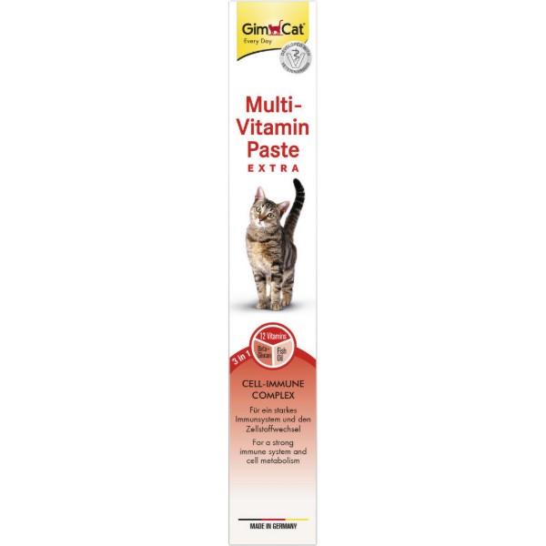 Фото - Паста витаминизированная для кошек GimCat Мультивитаминная Extra 100 гр (4002064401324)