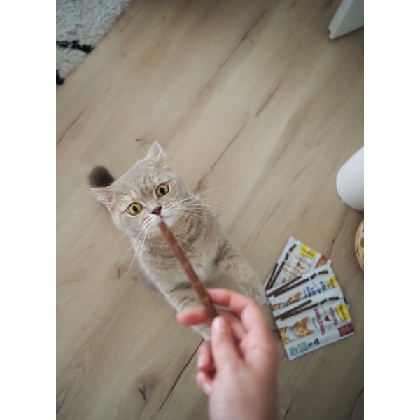 Фото - Ласощі для котів GimCat палички з м'ясом птиці 4 шт. по 5 г (4002064420806)