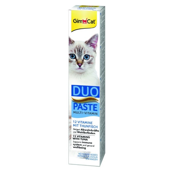 Фото - Паста для кошек GimCat DUO PASTE Multi-vitamin 12 vitamins with tuna 50 г (4002064421858) Фото - Паста для кошек GimCat DUO PASTE Multi-vitamin 12 vitamins with tuna 50 г (4002064421858)