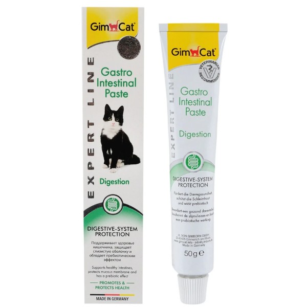 Фото - Витамины для кошек GimCat Expert Line Gastro Intestinal паста для улучшения пищеварения 50 г (4002064920146)