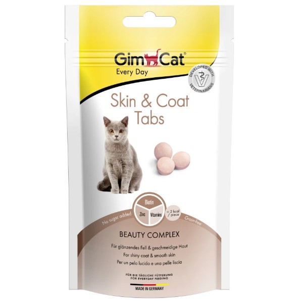 Фото - Вітаміни для котів GimCat Таблетки Every Day Skin&Coat, 40 г (4002064418711)