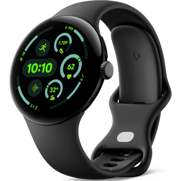 Фото - Смарт-часы Google Pixel Watch 3 45mm Matte Black Case with Obsidian Active Band (Восстановленный, Как новый)